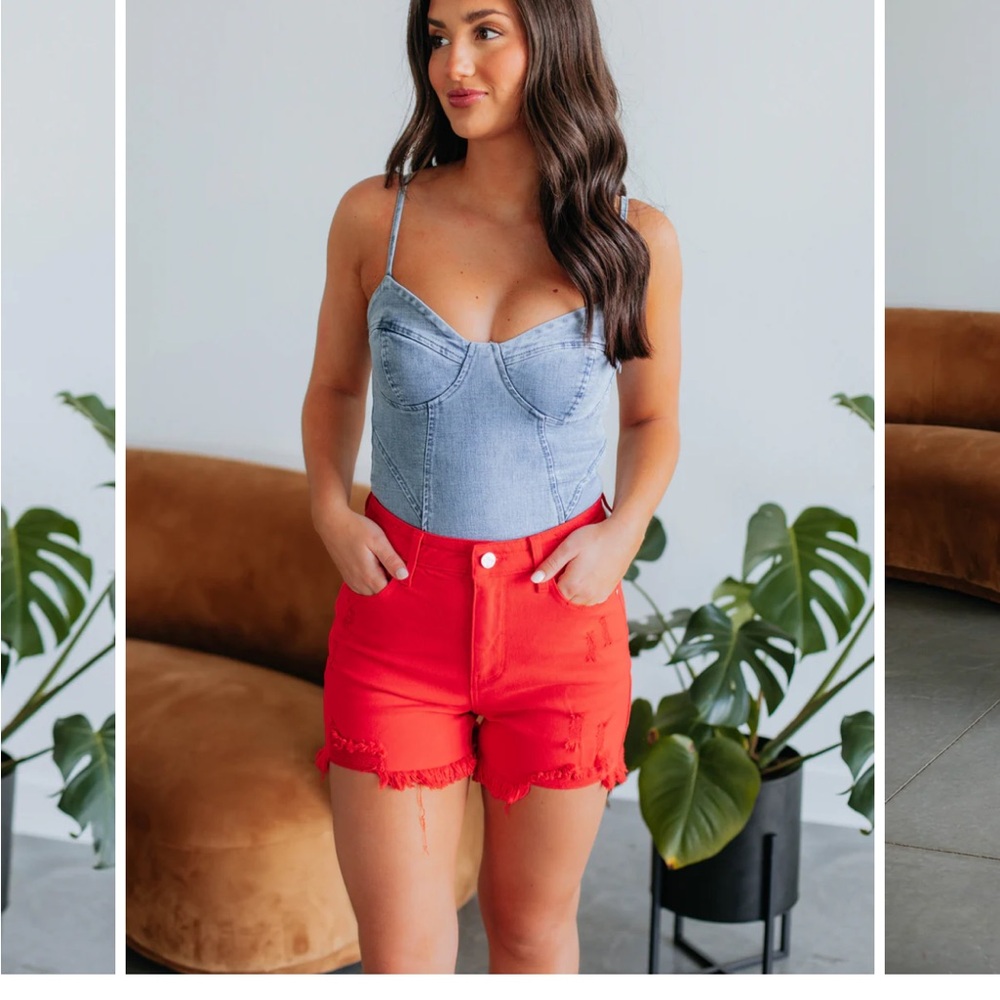 Denim Bodysuit - S